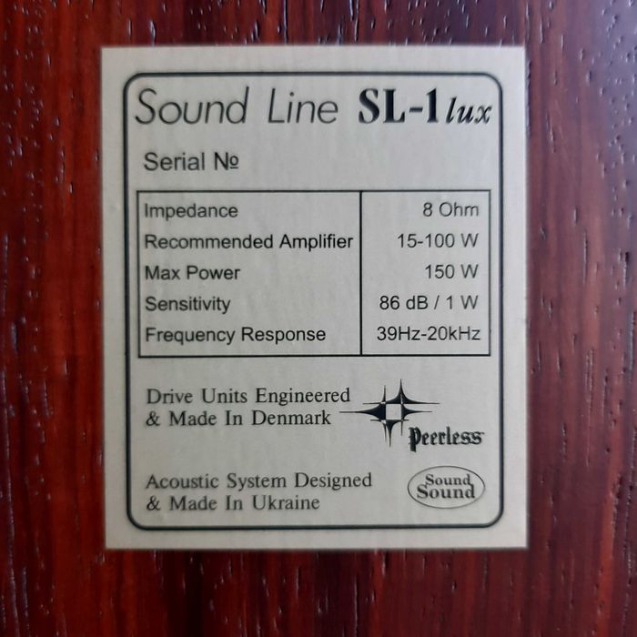 Акустичні системи Sound Sound модель Sound Line SL 1 lux + стійки