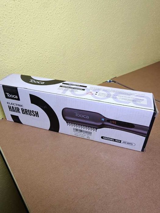 (NOVO) Escova Alisadora de Cabelo Elétrica Tooca JD-815 com Display e Acessórios