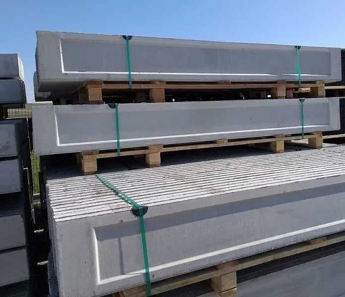 Podmurówka deska kaseton 25cm płyty ogrodzeniowe  biała wysoka jakość