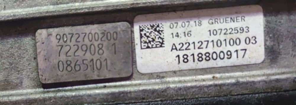 Caixa Velocidades Manual A2212710100 - MERCEDES-BENZ SPRINTER 3,5-t Caixa