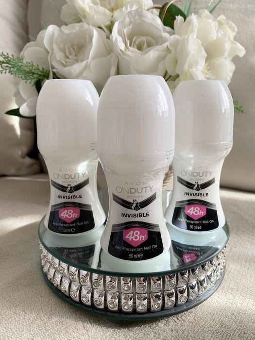 Antyperspirant Avon On Duty Invisible Zestaw  50 ml x 3 sztuki