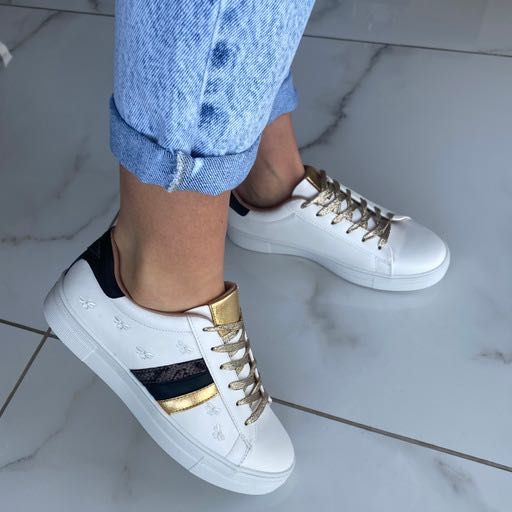 sneakersy Eco skóra trampki