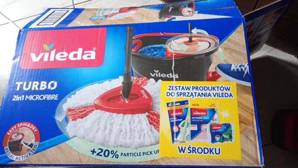 Nowe mopy Vileda wiadro MOP plus dodatki