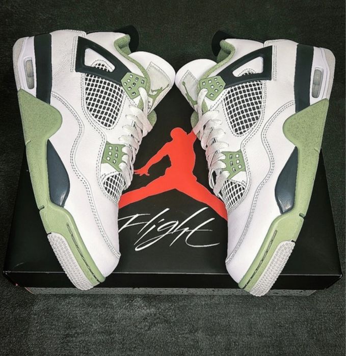 Jordany 4 retro seafoam