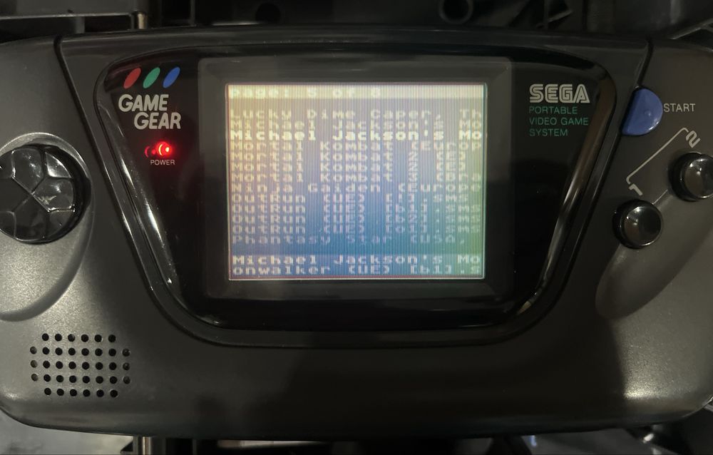 Game Gear + Jogo 4 em 1 + Cartucho 500 Jogos