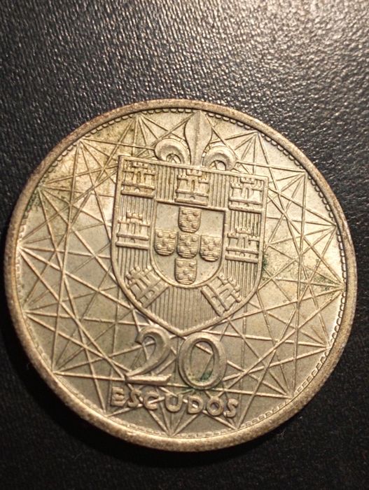 20 escudos - Ponte Salazar - Ponte 25 de abril -Portugal 1966 - Prata*