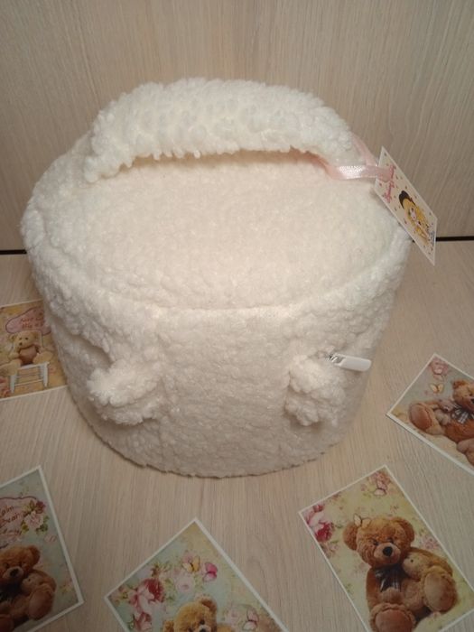 Косметичка, органайзер ручної роботи з штучного хутра Тедді