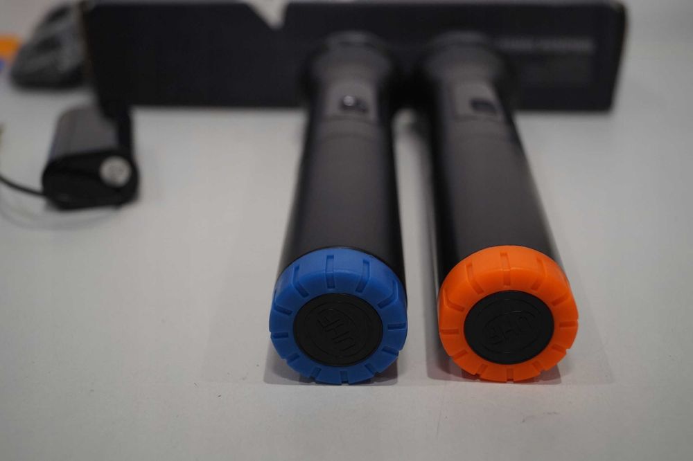 2xMikrofon bezprzewodowy dynamiczny mikrofony karaoke 1/4”, 1/8”