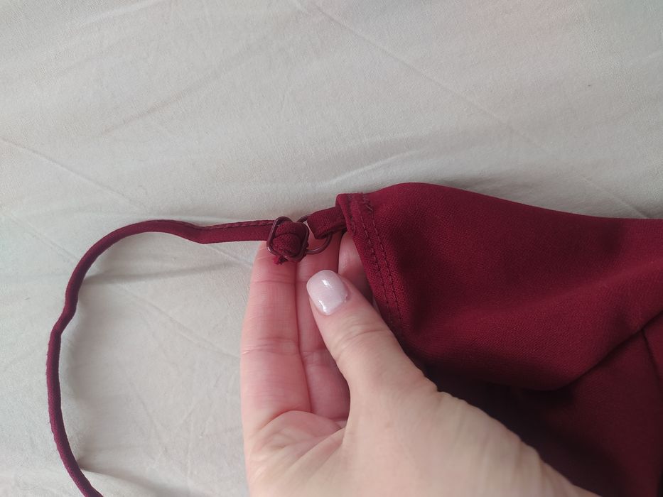 Prześliczna burgundowa sukienka na wesele /studniówkę