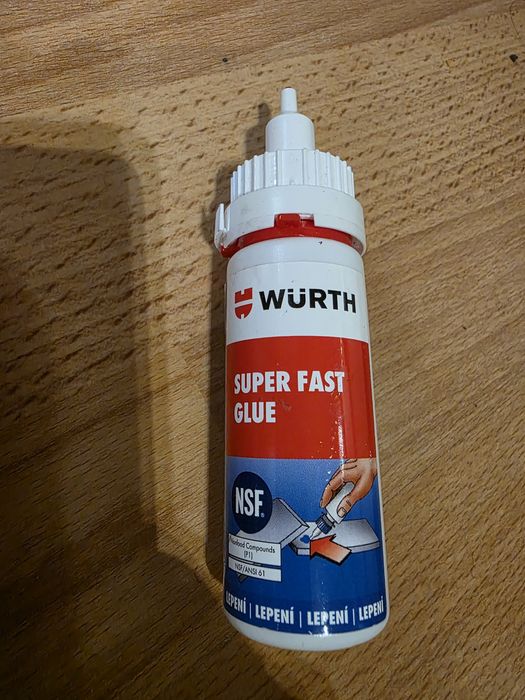 Швидковисихаючий клей  Würth Super Fast Glue об'ємом 50 г