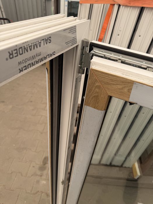 100 x 70 Okno PCV Nowe, SALAMANDER BE82, kolor naturalny dąb i inne!