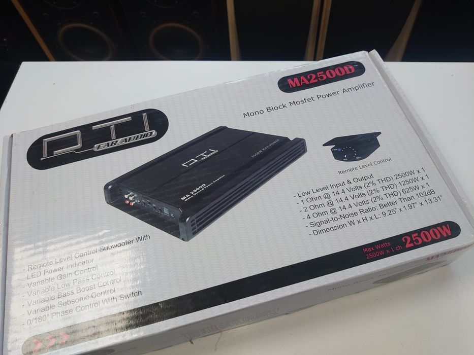 Автомобильный усилитель моноблок Д-класса. 1х1200вт на 1ом. DTI из США