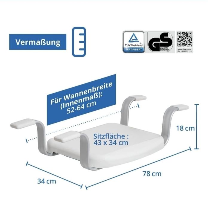 Weinberger stabilne siedzisko do wanny
[29.