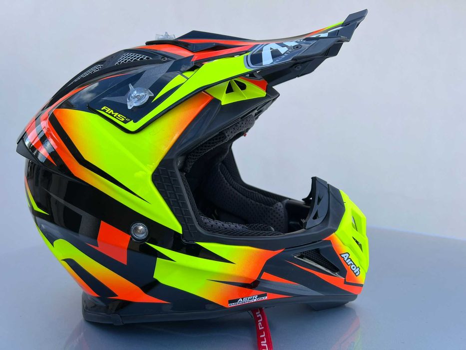 Capacete AIROH Aviator 2.3 AMS2 Fame - Como Novo - Tamanho XL - Enduro
