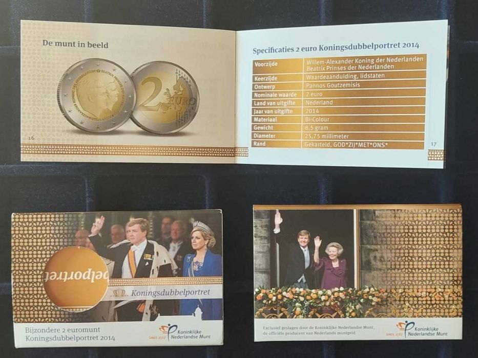 Países Baixos - Moeda 2 € - 2014 Ascensão do Rei Willem-Alexander