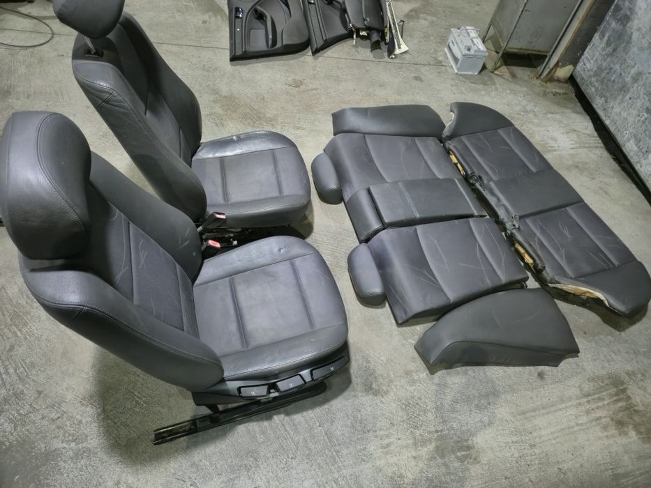 Fotele Skóra BMW e46 sedan podgrzewane boczki  komplet