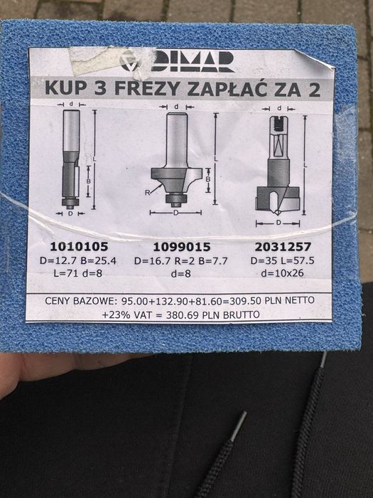 Frezy DIMAR 8mm NOWE !!!