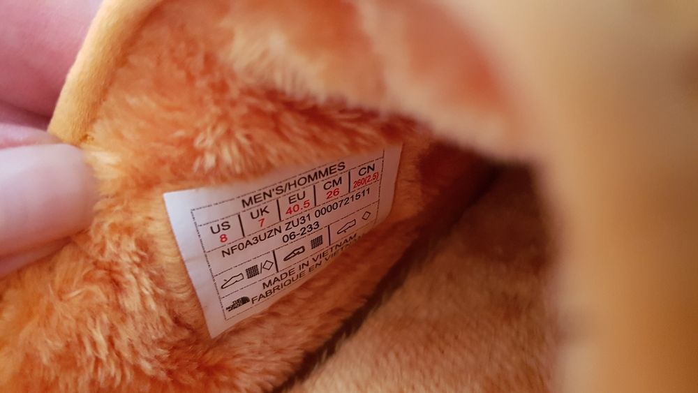 Зимние тапочки NORD FACE TERMOBALL TRAKTION 40,5р,оригинал.