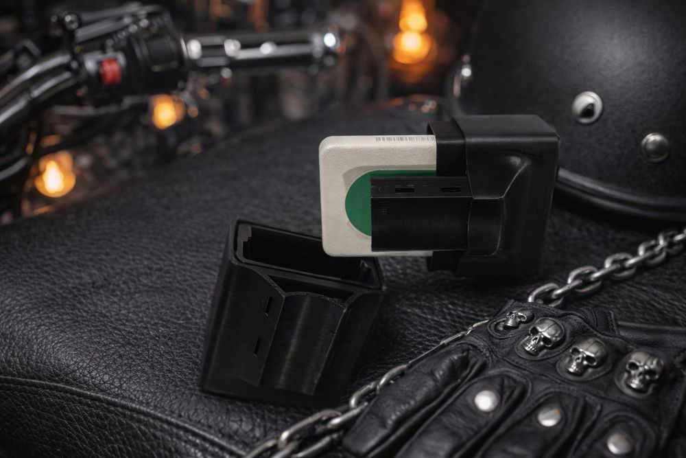 Suporte de Via Verde para mota