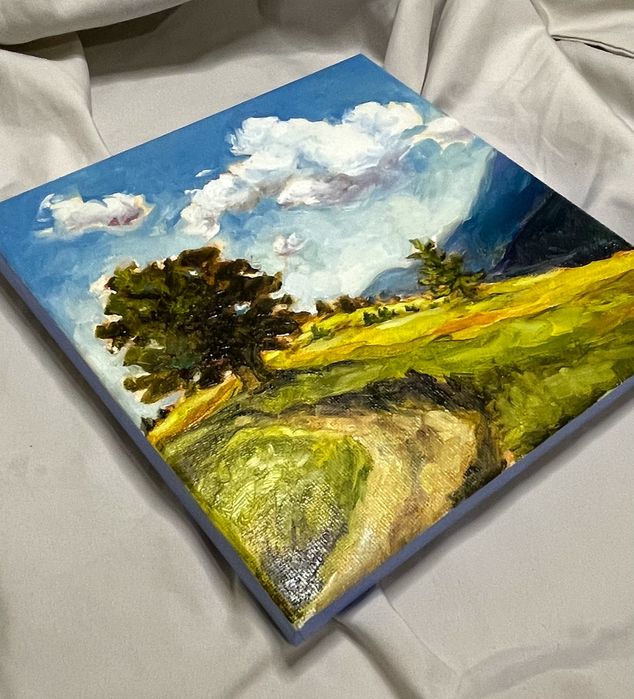 Олійна картина  20×20 - пейзаж, ручна робота