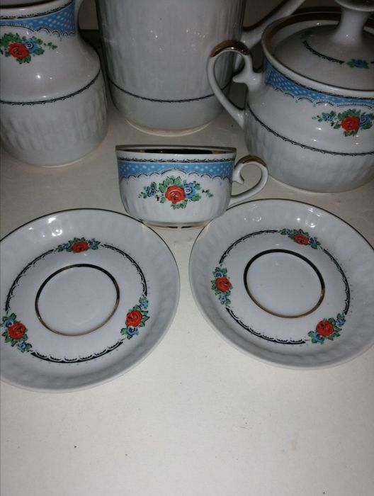Кофейный сервиз СССР, фарфоровый Тернопольский