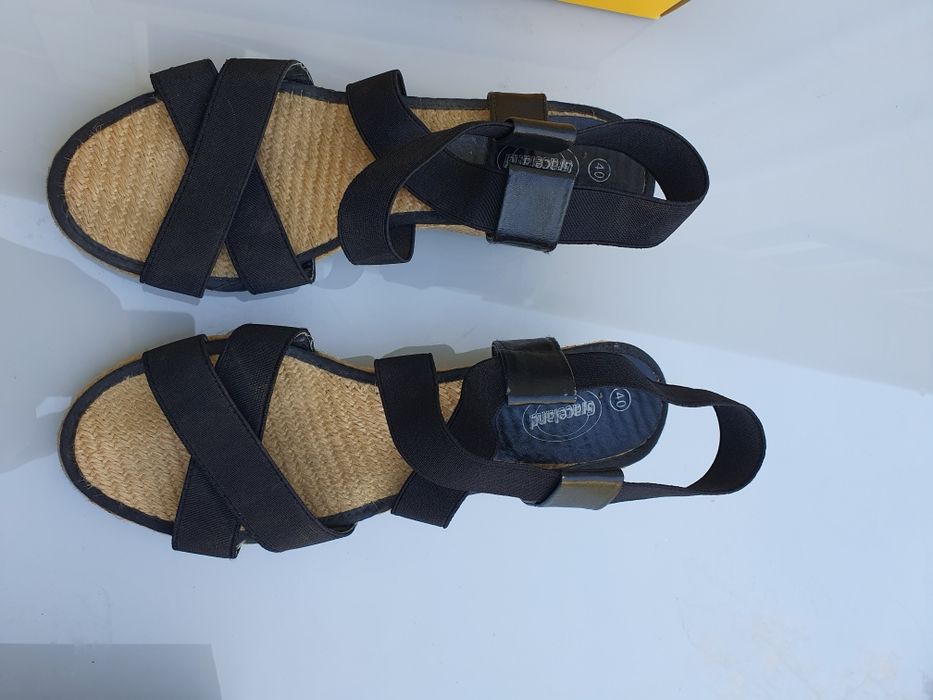 Espadryle sandały czarne rozm
