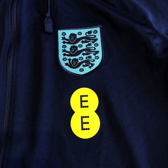 Олімпійка Nike England Strike Hooded Track Jacket (Синя