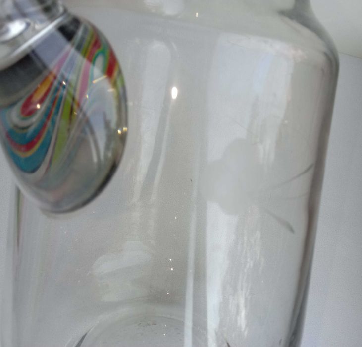 Кувшин стеклянный с носиком. Новый. Объем 1,75 литра. СССР