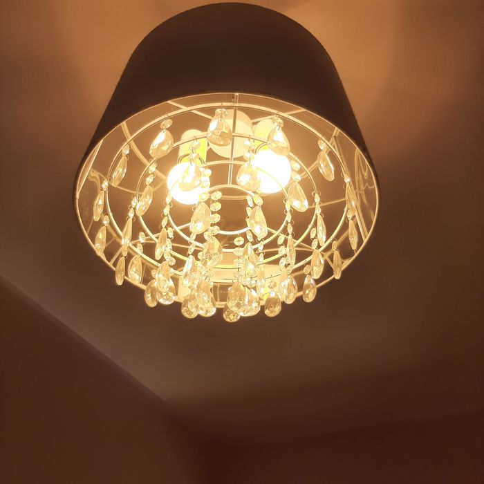 Lampa sufitowa wisząca 2xE27 4 sztuki, stan bardzo dobry