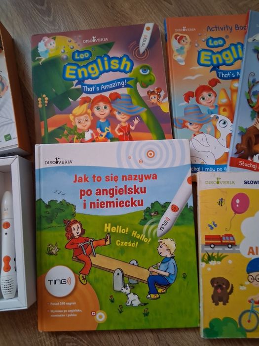 Zestaw Ting  4 ksiażki i długopis