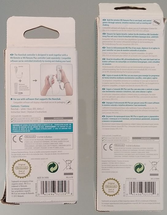 Comandos Wii Motion Plus Inside + Nunchuck  Oficiais