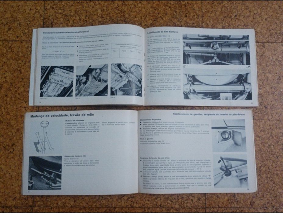Manual de instruções Volkswagen carocha 1303