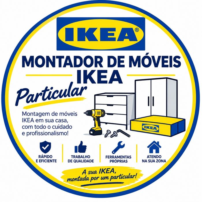 Monto móveis da IKEA e outros