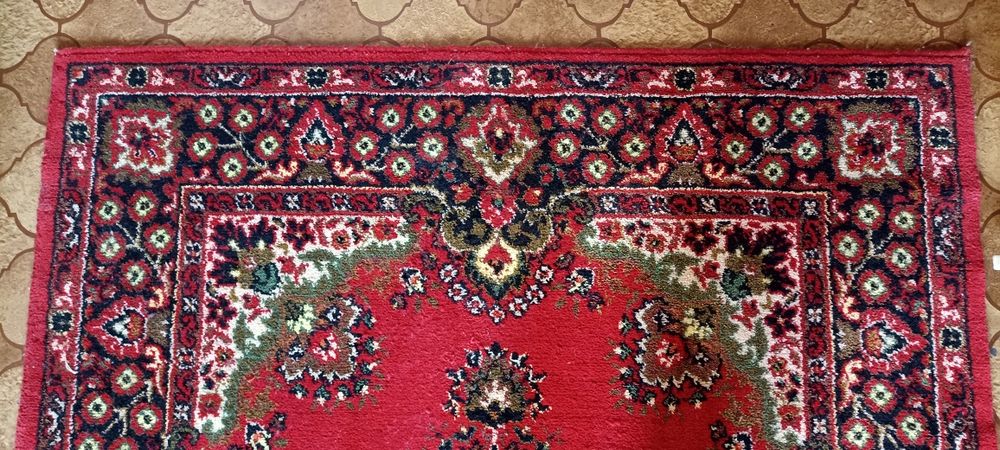 Шерстяной ковер 200×137 см | плотный, тёплый | классика