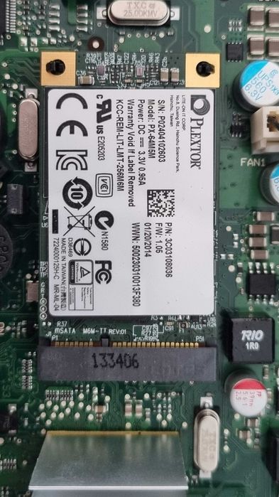 Motherboard ITX Fujitsu D3003-S32 (AMD G-T56N) + SSD Plextor 64GB + 3GB RAM | Ideal SERVIDOR/pfSense/OPNsense | Ultra Baixo Consumo (12w idle)