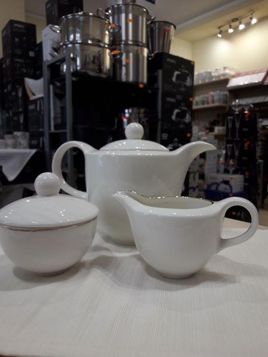 Garnitur do kawy 12/27 Aloha-FBC 23011 ecru porcelana KAROLINA