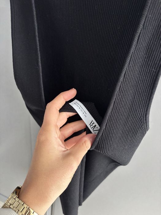 Top Zara Czarny prążek