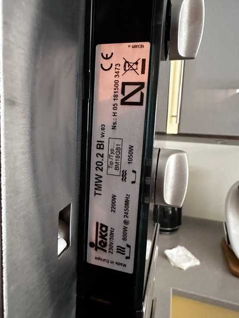 FORNO turbo ventilado TEKA + MICRO ONDAS GRILL TEKA ,ambos de encastrar , iguais a NOVO