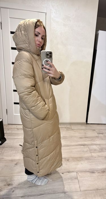 Vero moda пуховик коричневий