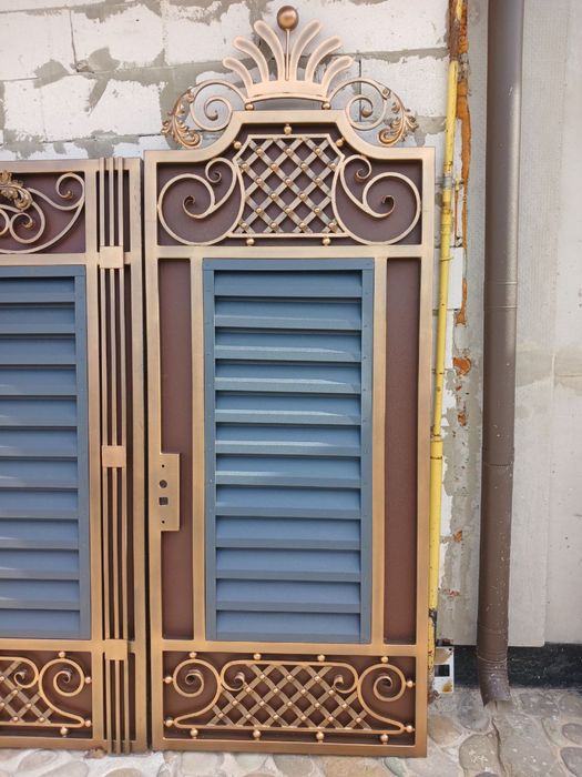 Ковані ворота з хвірткою | Нові | Готові | По собівартості