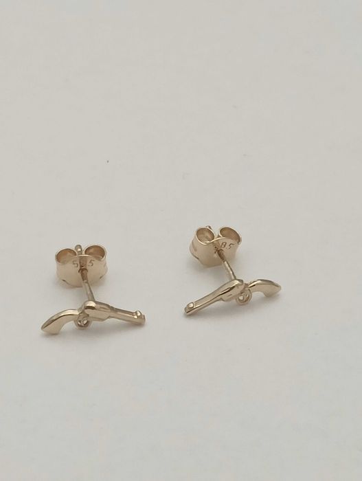 Złote kolczyki 0,80 g