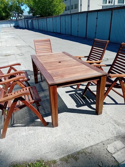 Zestaw ogrodowy drewniany