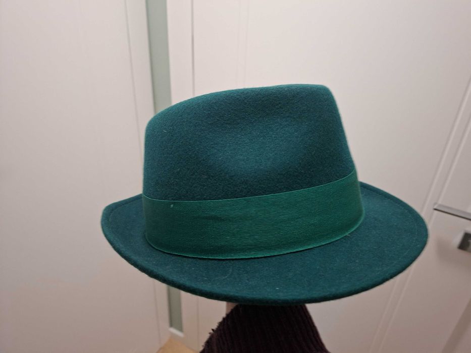 Kapelusz Trilby Zielony Witleather rozmiar 60