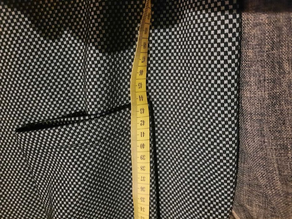 Sukienka biurowa elegancka rozmiar L/40 drobna pepitka