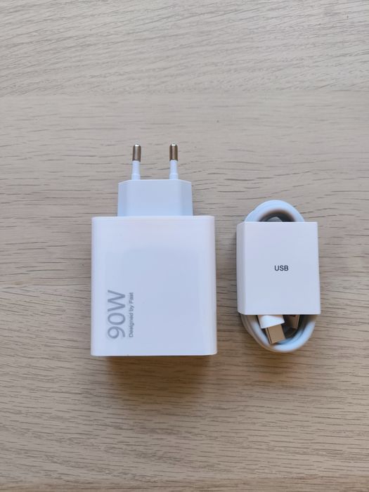 NOWY ZESTAW SUPER Szybka Ładowarka 90W do XIAOMI, POCO + kabel USB-C
