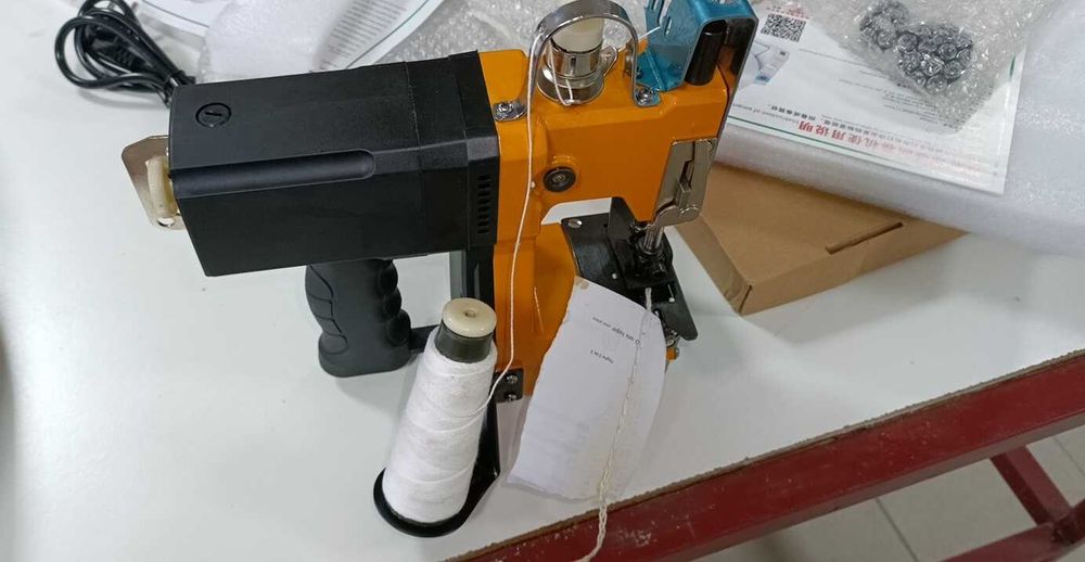 Máquina de Costura Elétrica Fechar Sacos, Automática para Sacos de PP/Kraft, Sacos de Papel, Sacos de Plástico e Sacos de Papel de Arroz
