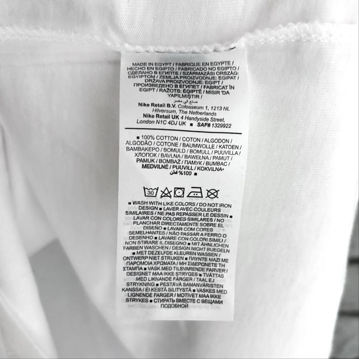 Koszulka t-shirt nike air swoosh central logo tee biała white tech sb