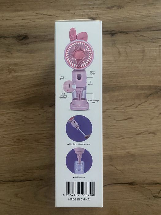 USB-вентилятор із зволожувачем повітря