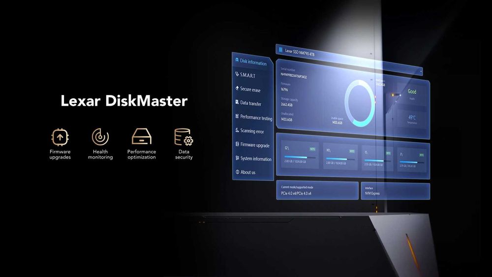 Lexar Dysk SSD NM1090 Pro 1TB Gen5 14000/10000 5 lat Gwarancji