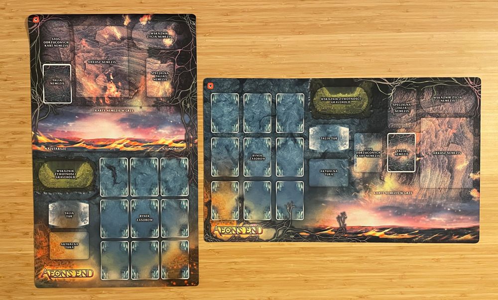 Aeon's End GIGA ZESTAW: insert, 2 maty, 4 podstawki + dodatki i promki